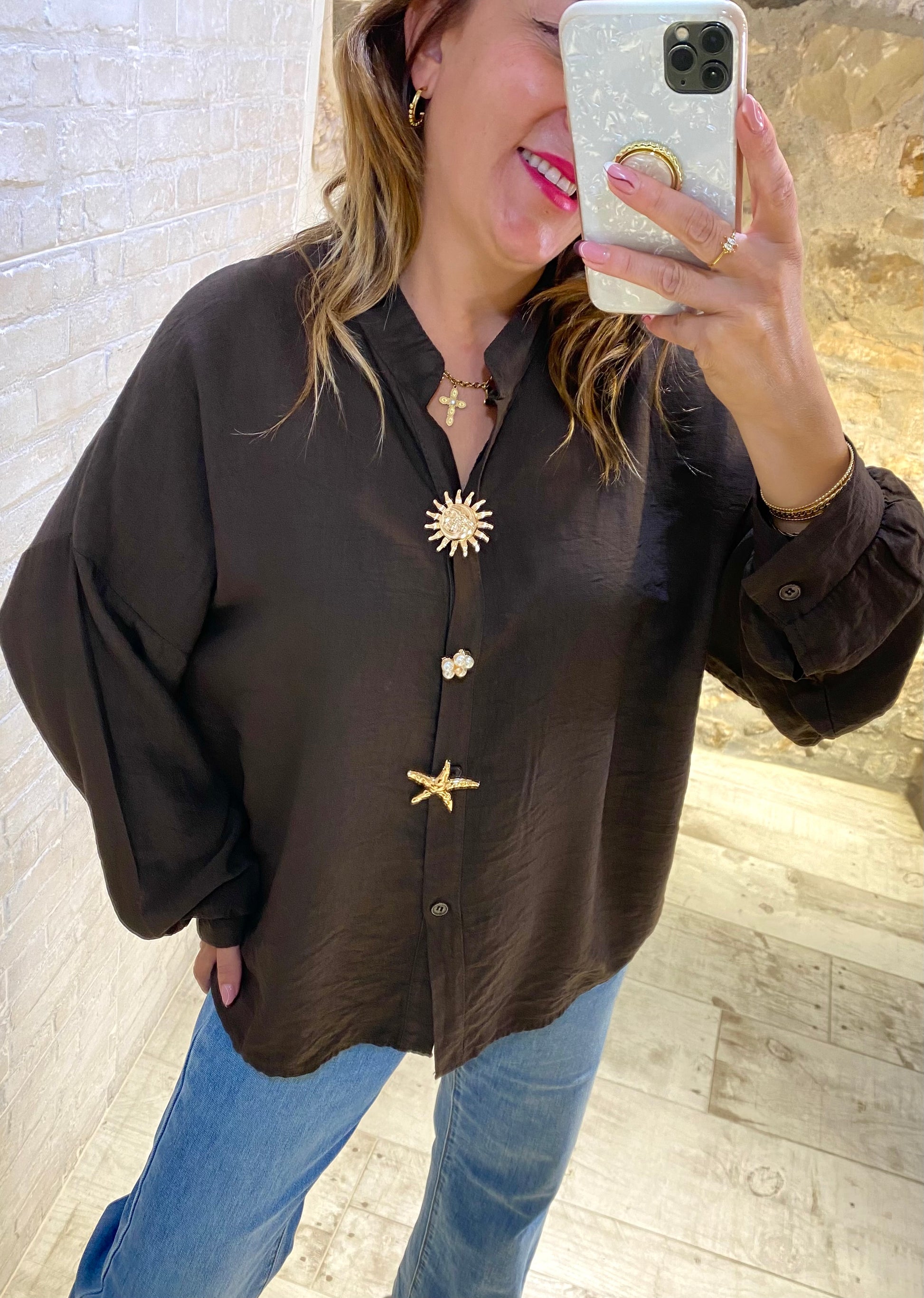 Blusa Chocolate Sol - Veronique