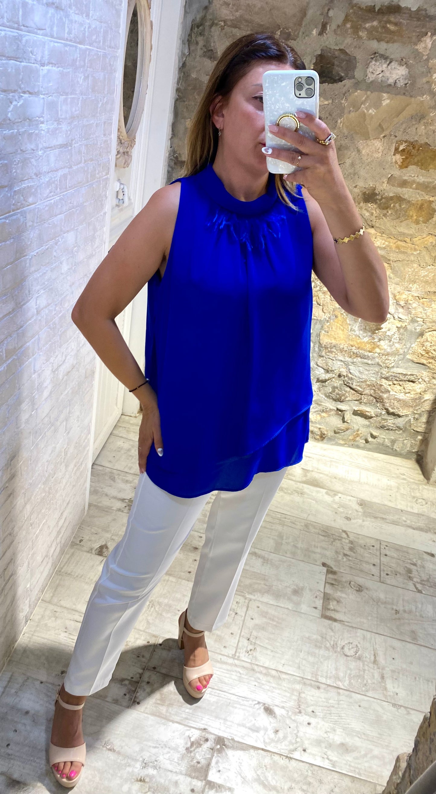 Blusa Cuello azul - Veronique