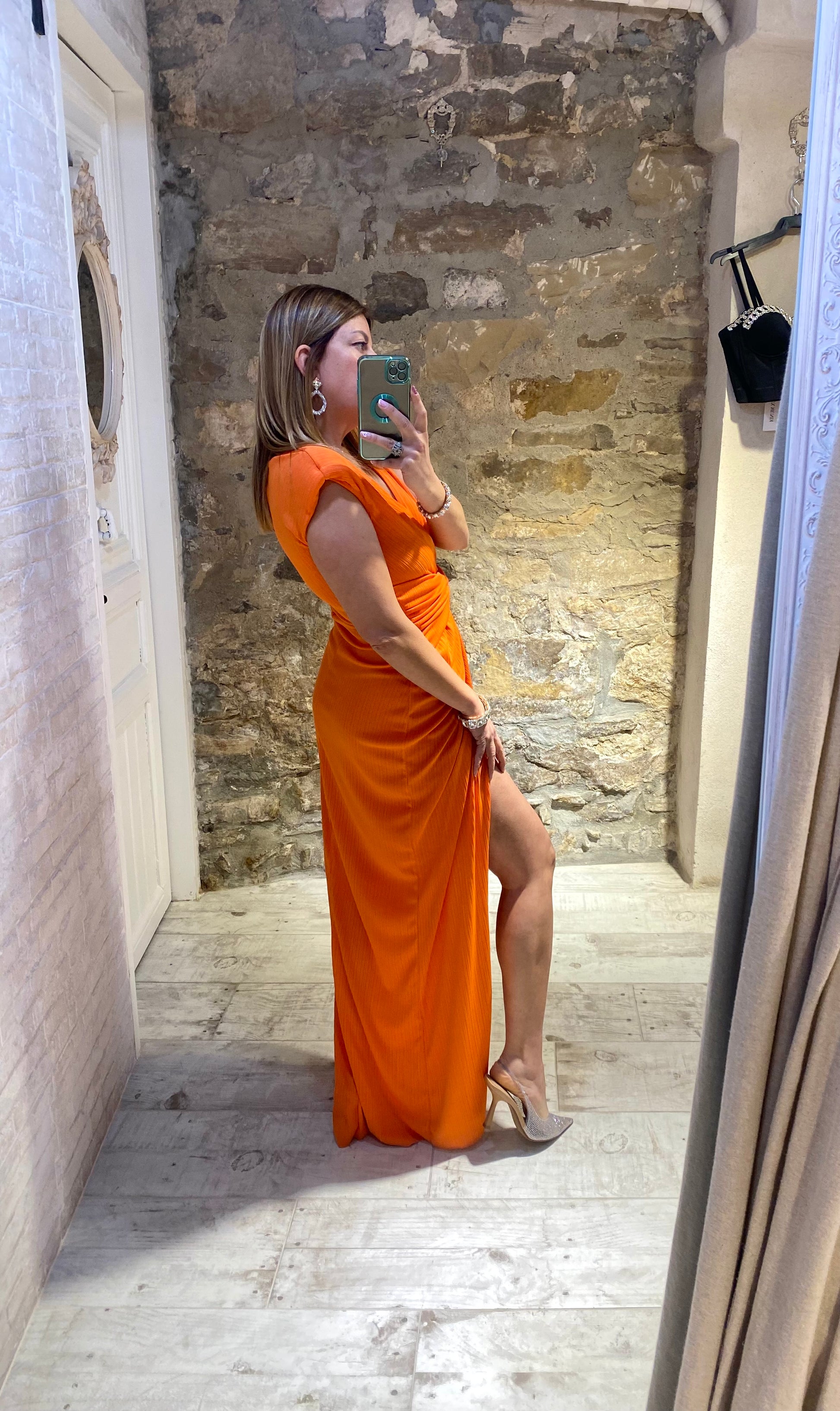 Vestido Nerea Naranja - Veronique