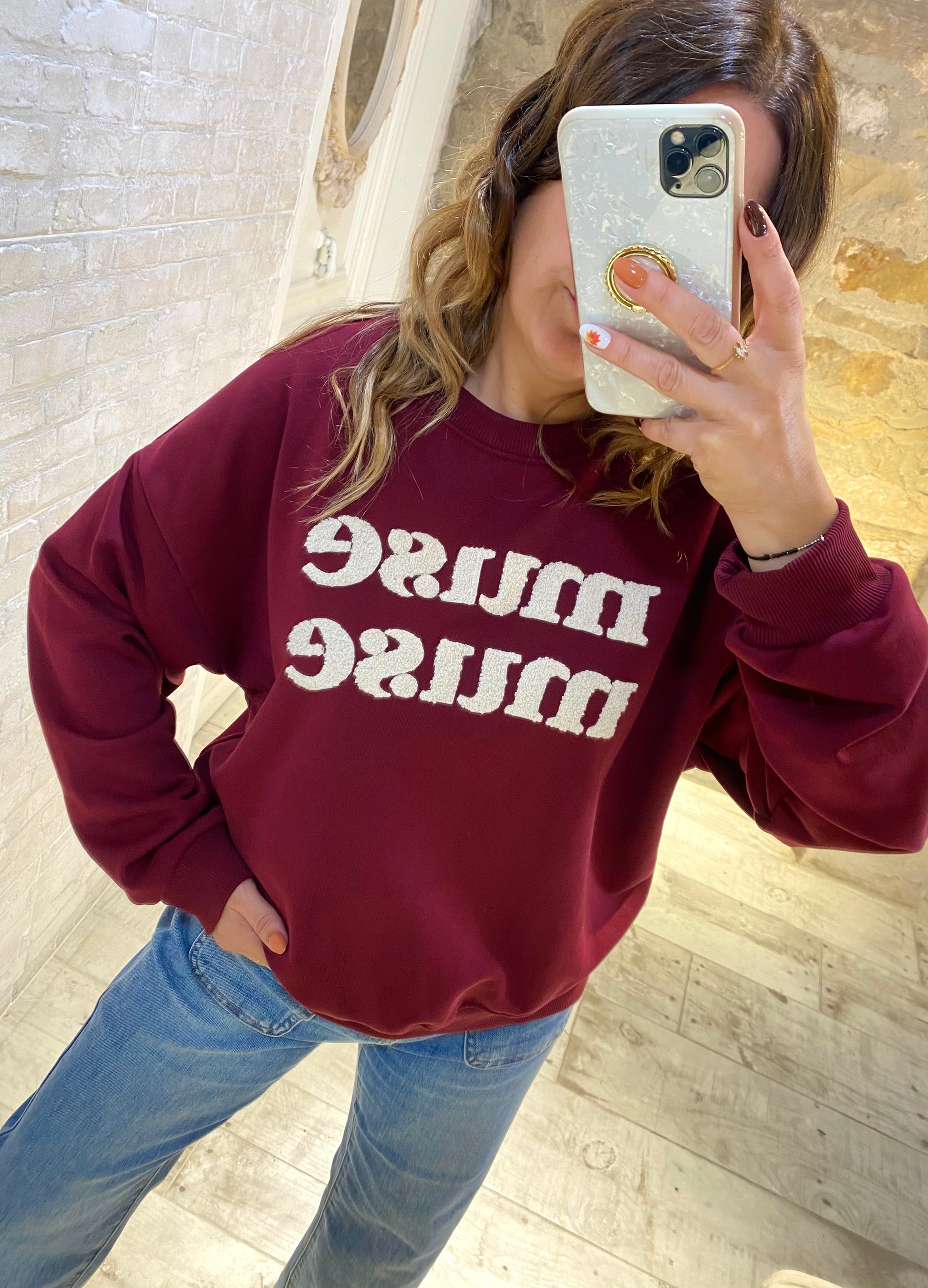 Sudadera Burdeos  muse - Veronique