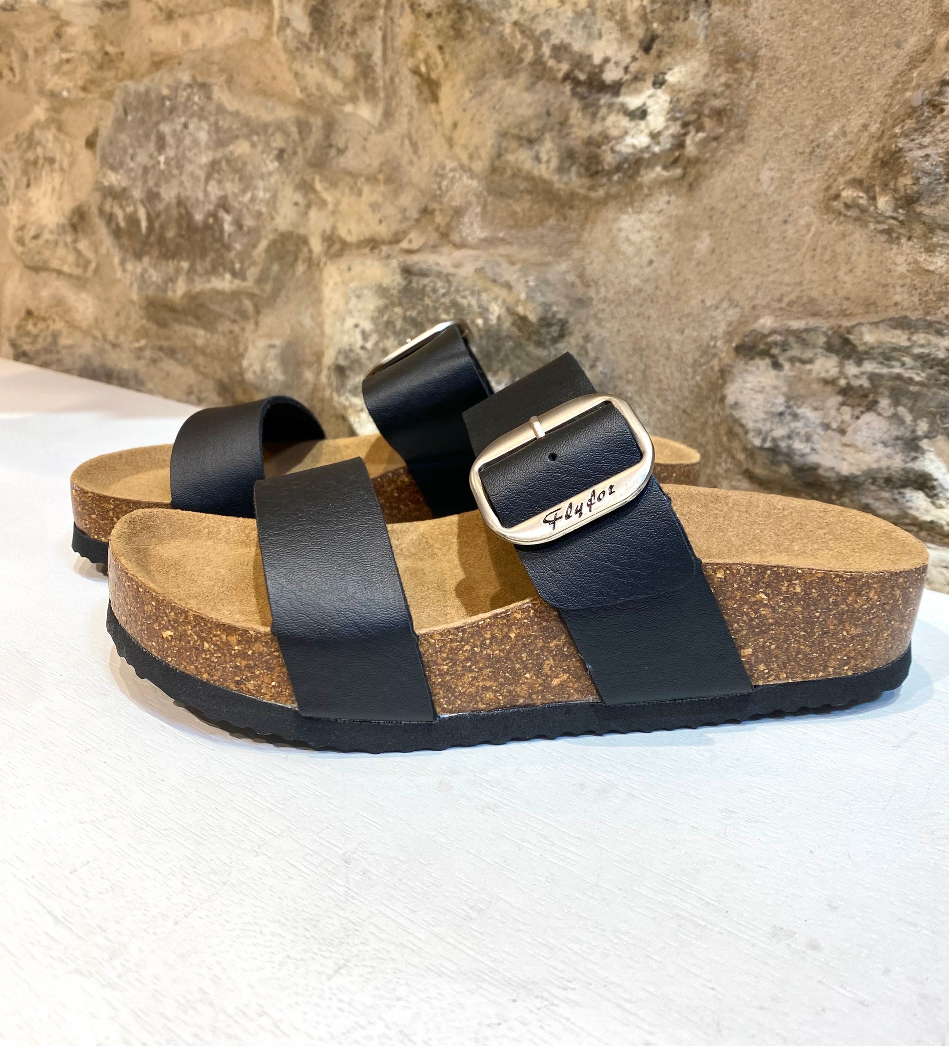 Sandalias Planas Hebilla Regulable ( Ref:282) - Veronique