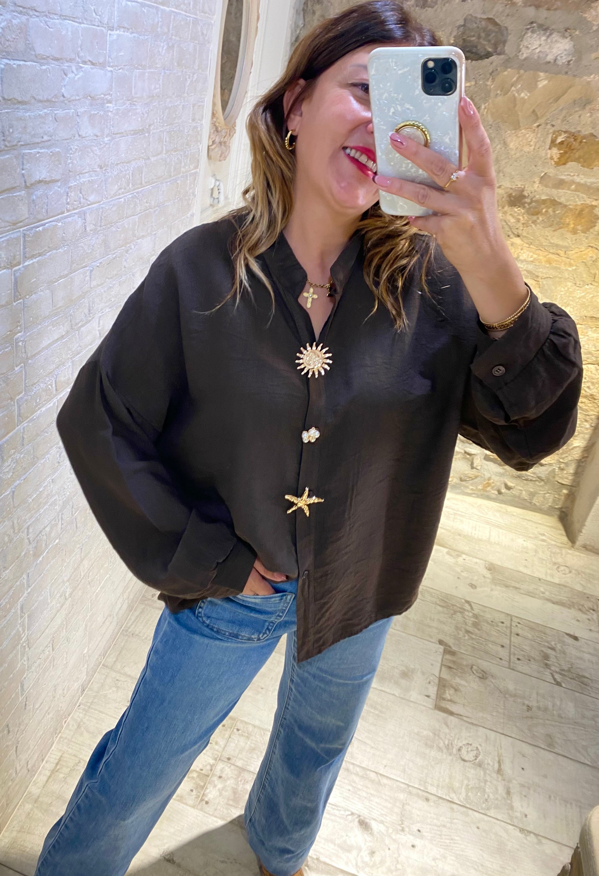 Blusa Chocolate Sol - Veronique