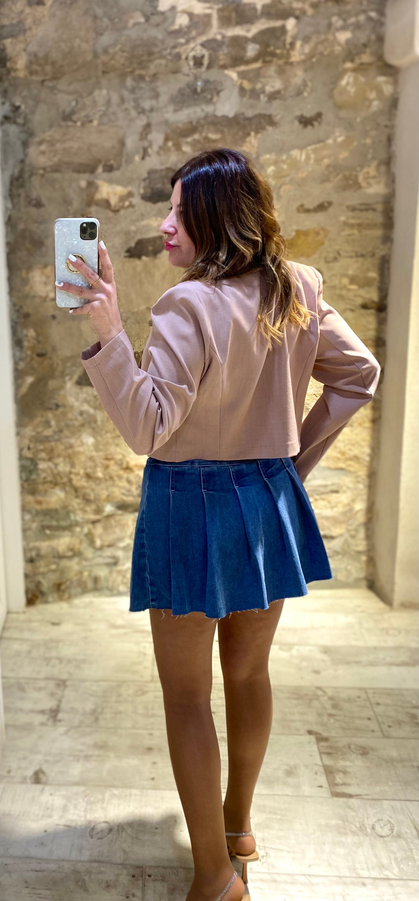 Blazer Rosa en Cintura - Veronique