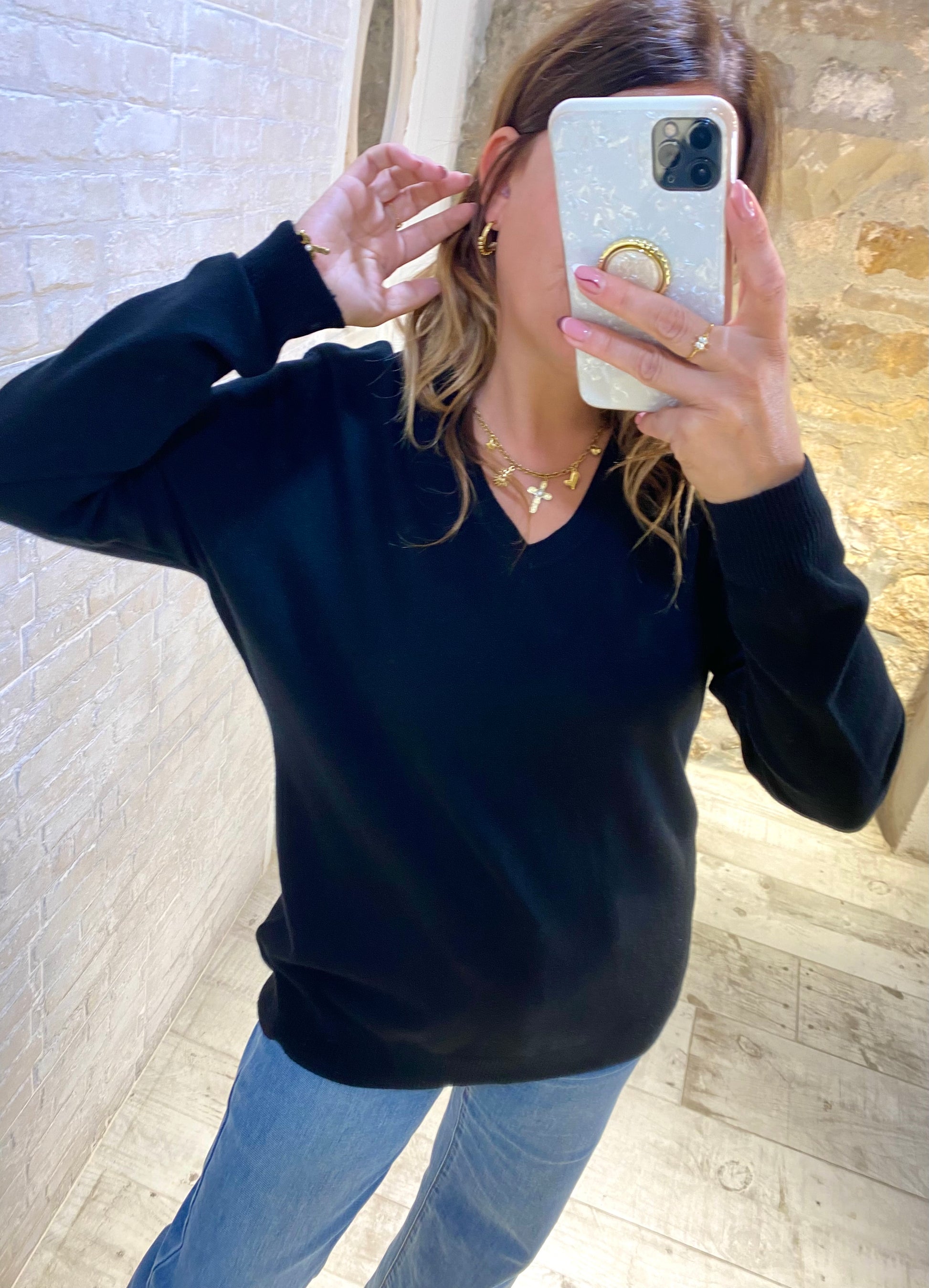 Jersey negro liso - Veronique