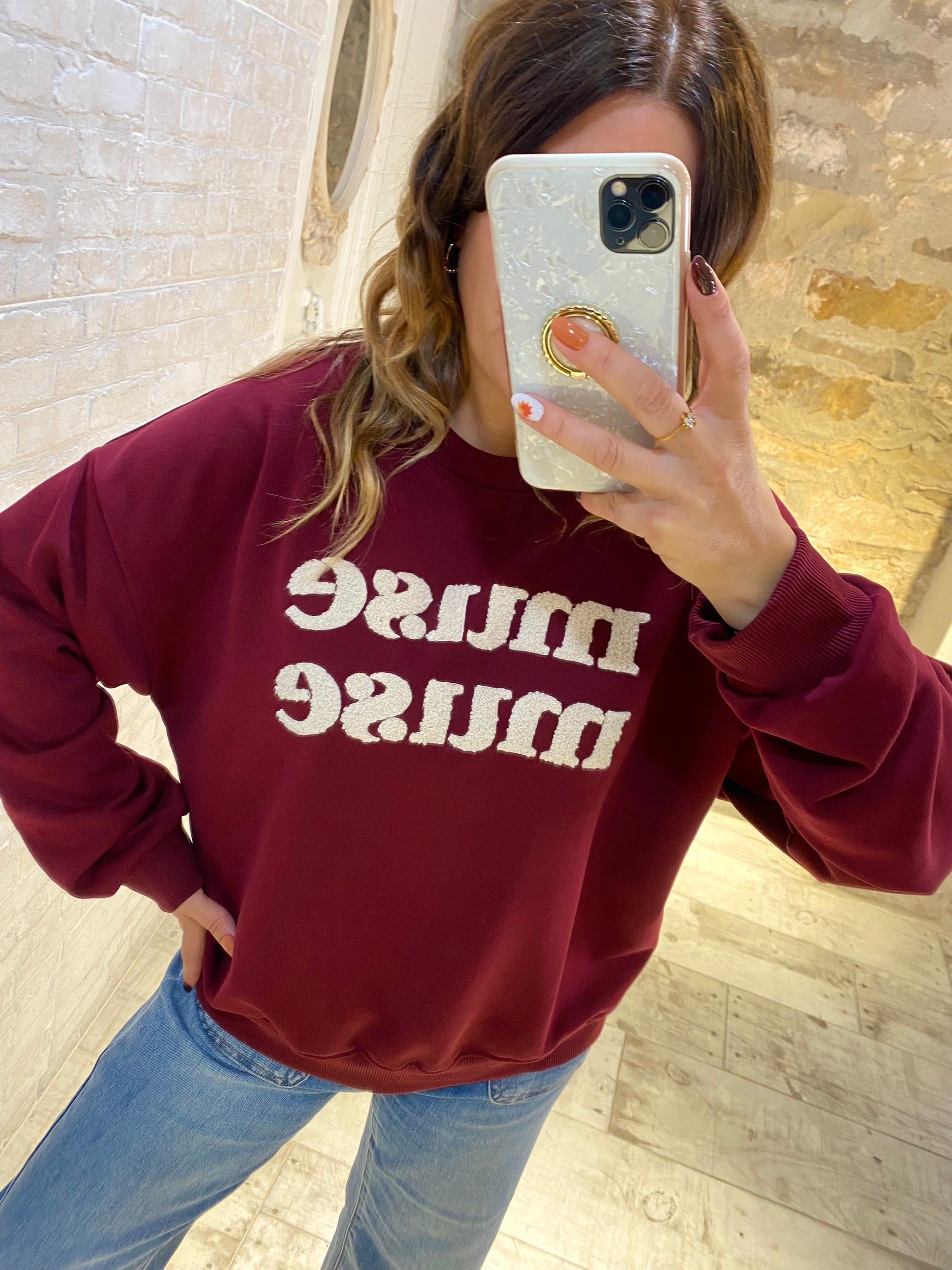 Sudadera Burdeos  muse - Veronique