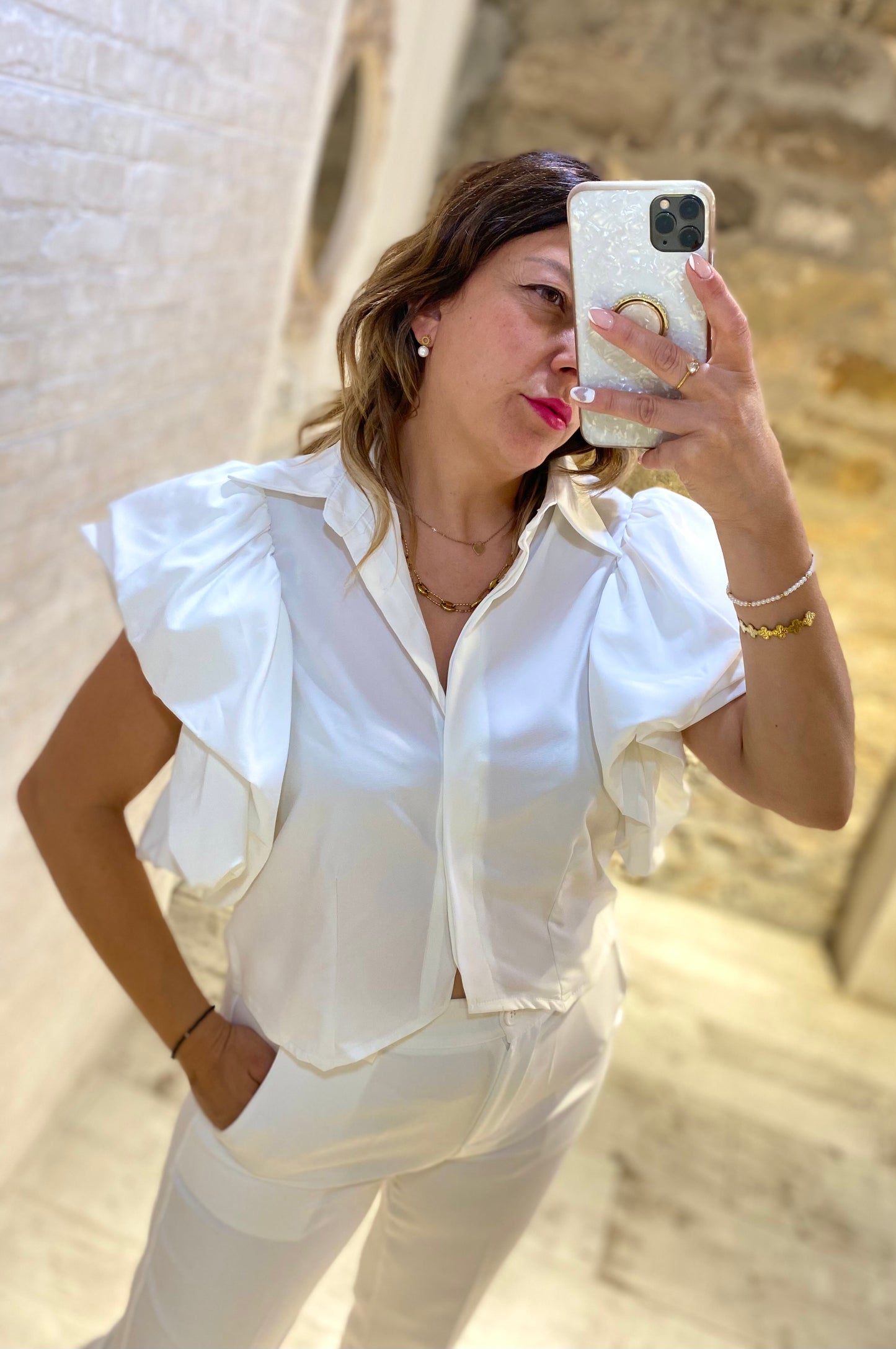 Blusa Hombros Pomposos - Veronique