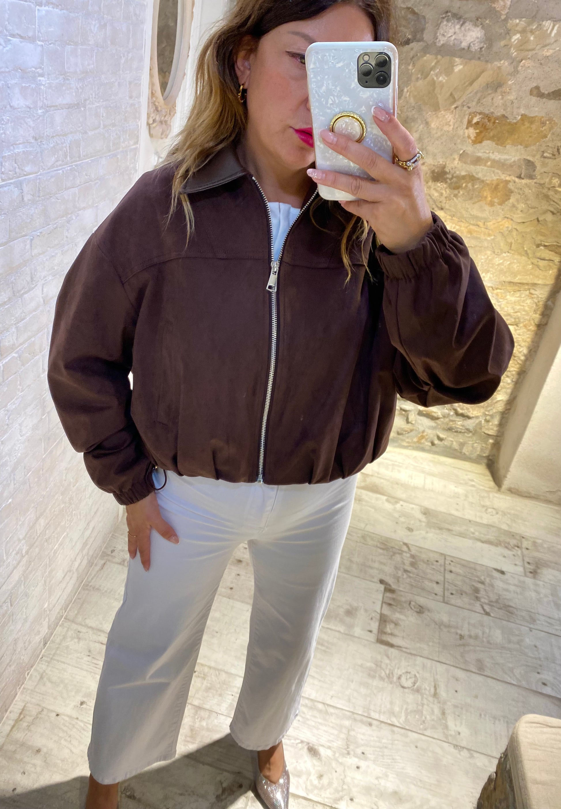 Chaqueta  Bomber Chocolate - Veronique