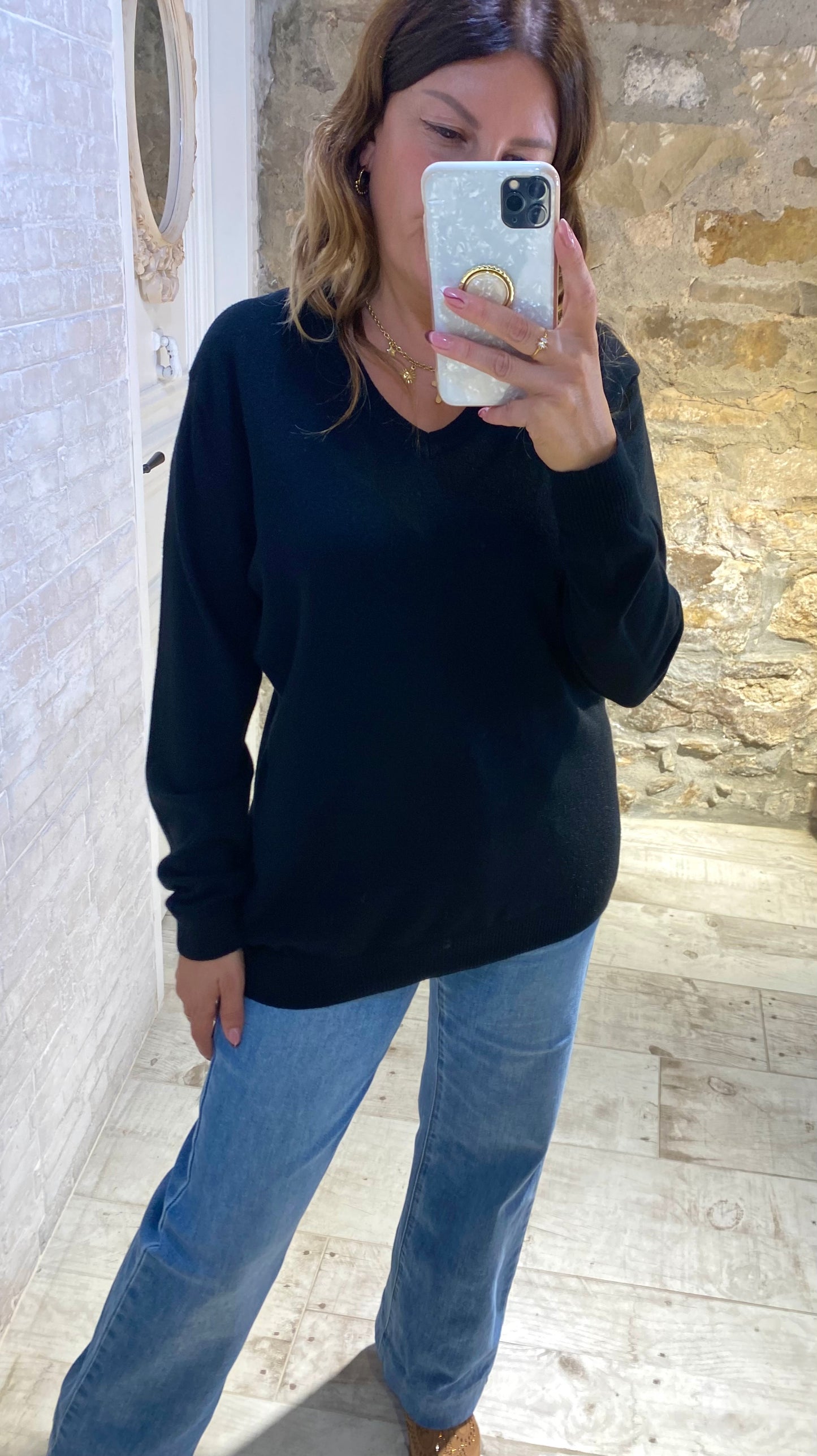 Jersey negro liso - Veronique