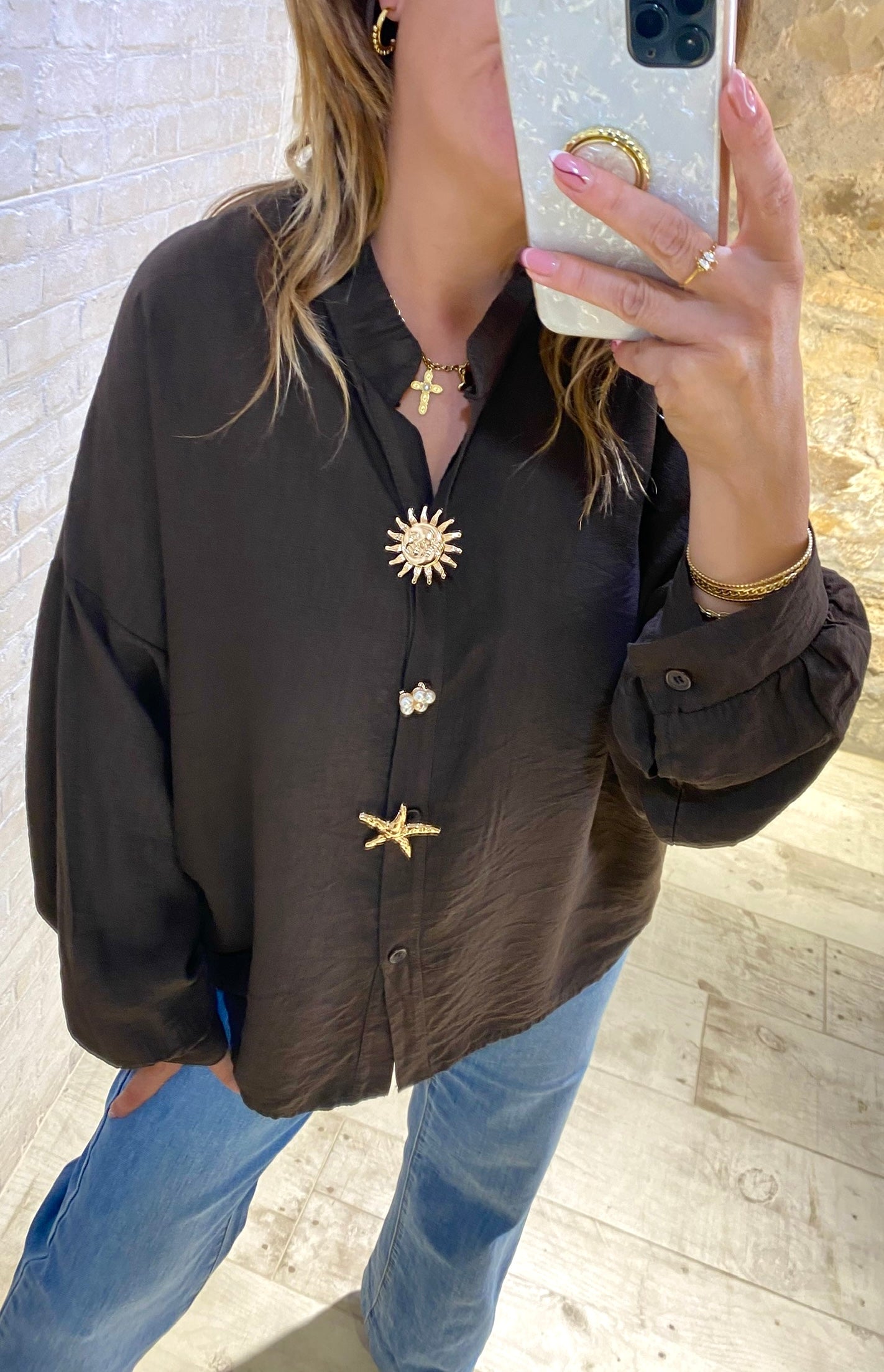 Blusa Chocolate Sol - Veronique